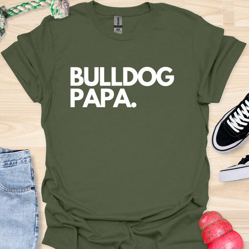 Bulldog Papa - V1 - Bold T-Shirt